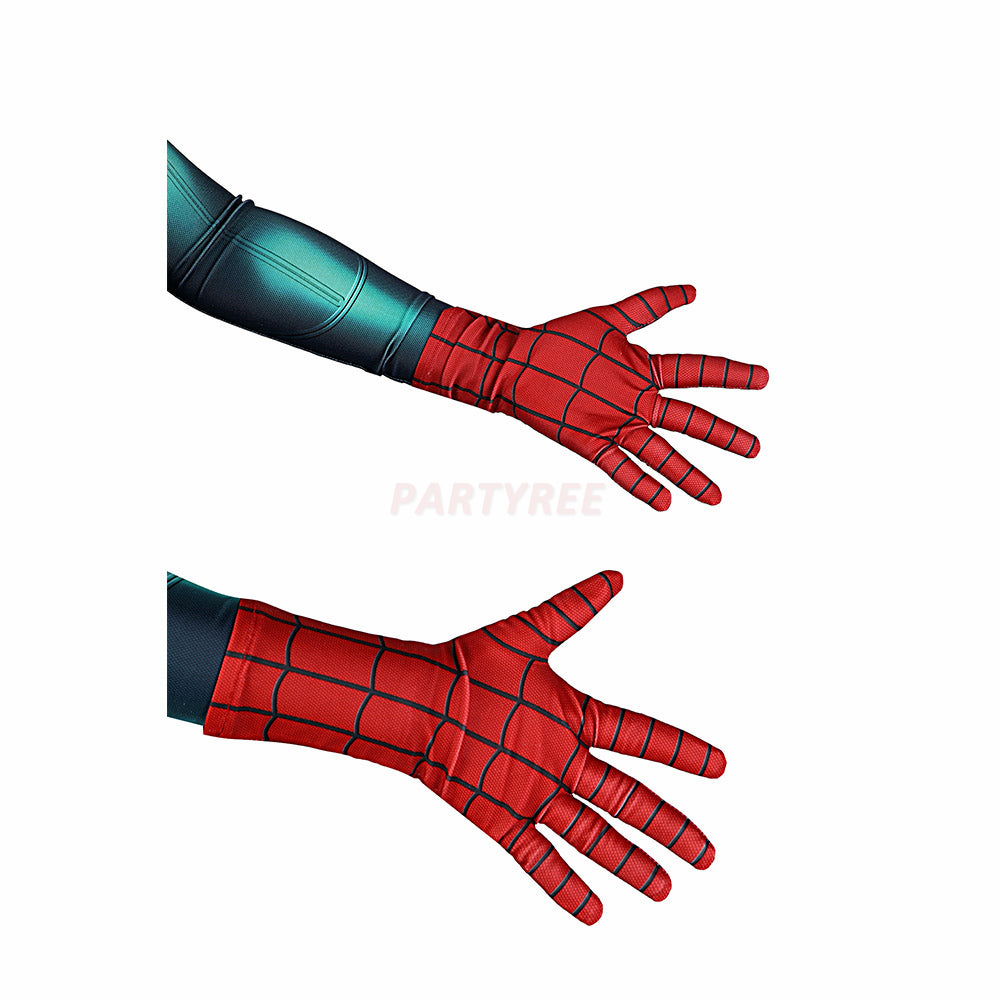 Kids Spiderman Miles Morales PS5 Great Responsibility Cosplay Jumpsuit Halloween gift