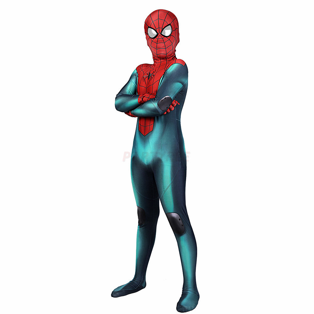 Kids Spiderman Miles Morales PS5 Great Responsibility Cosplay Jumpsuit Halloween gift