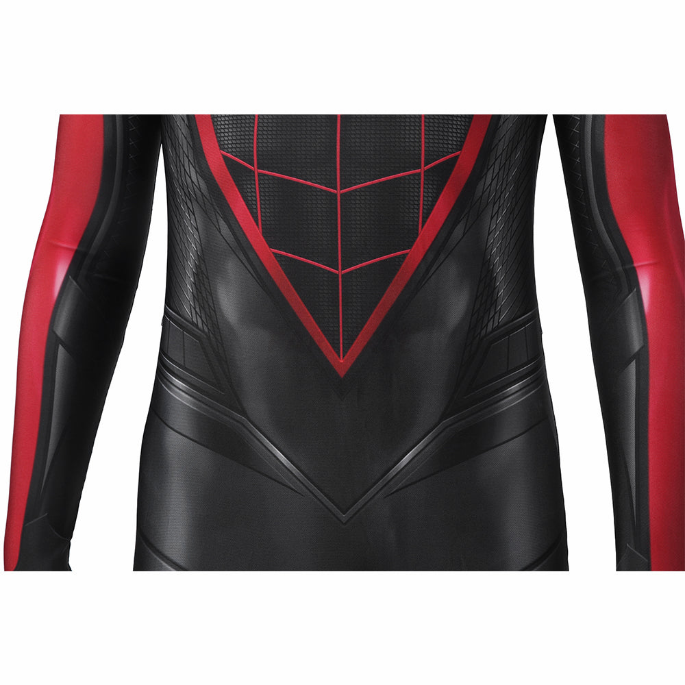 Kids Spiderman 2 PS5 Miles Morales Cosplay Jumpsuit Halloween gift
