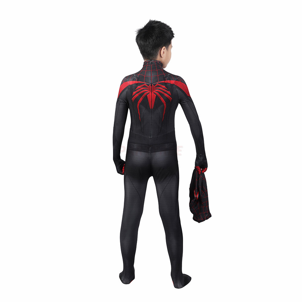 Kids Spiderman Miles Morales PS5 Cosplay Jumpsuit Halloween gift