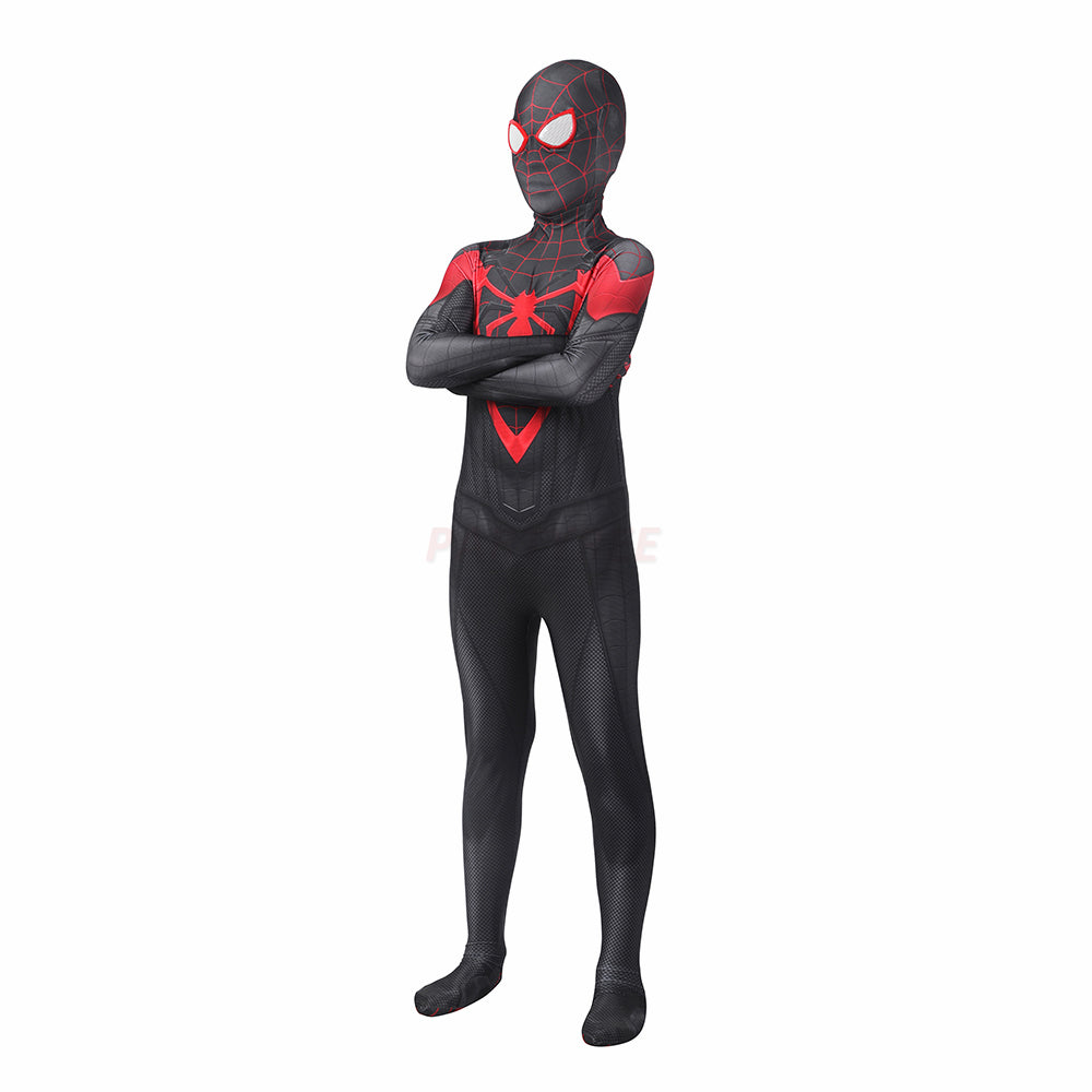 Kids Spiderman Miles Morales PS5 Cosplay Jumpsuit Halloween gift