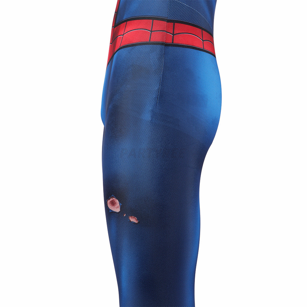 Kids Spiderman PS5 Damaged Edition Cosplay Jumpsuit Halloween gift