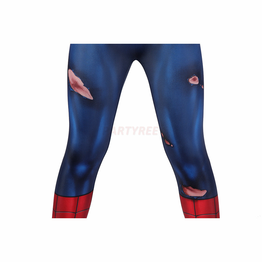 Kids Spiderman PS5 Damaged Edition Cosplay Jumpsuit Halloween gift