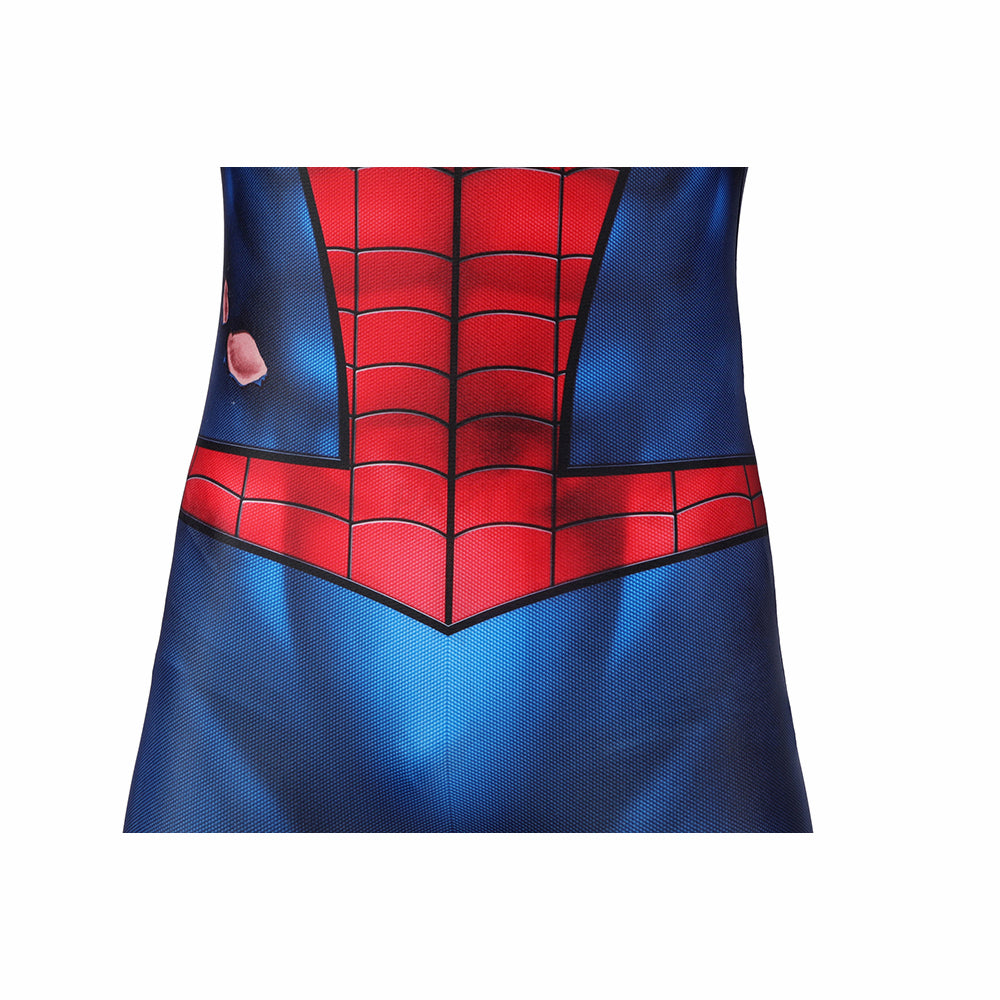 Kids Spiderman PS5 Damaged Edition Cosplay Jumpsuit Halloween gift