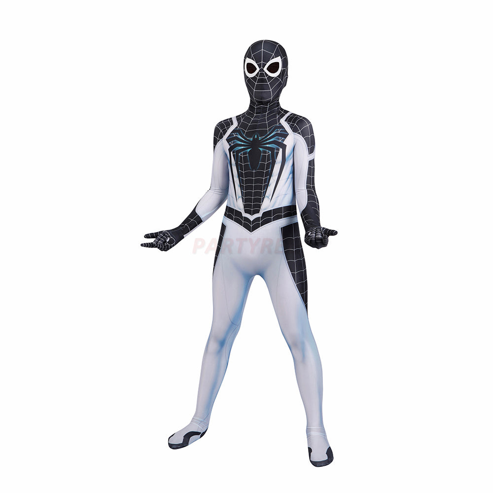 Kids Spiderman PS5 Negative Cosplay Jumpsuit Halloween gift