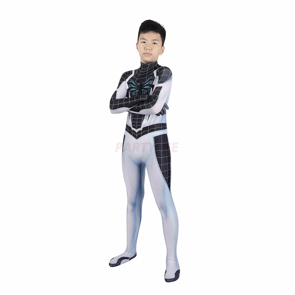 Kids Spiderman PS5 Negative Cosplay Jumpsuit Halloween gift
