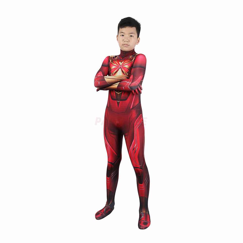 Kids Spiderman Iron Spider Armor Cosplay Jumpsuit Halloween gift