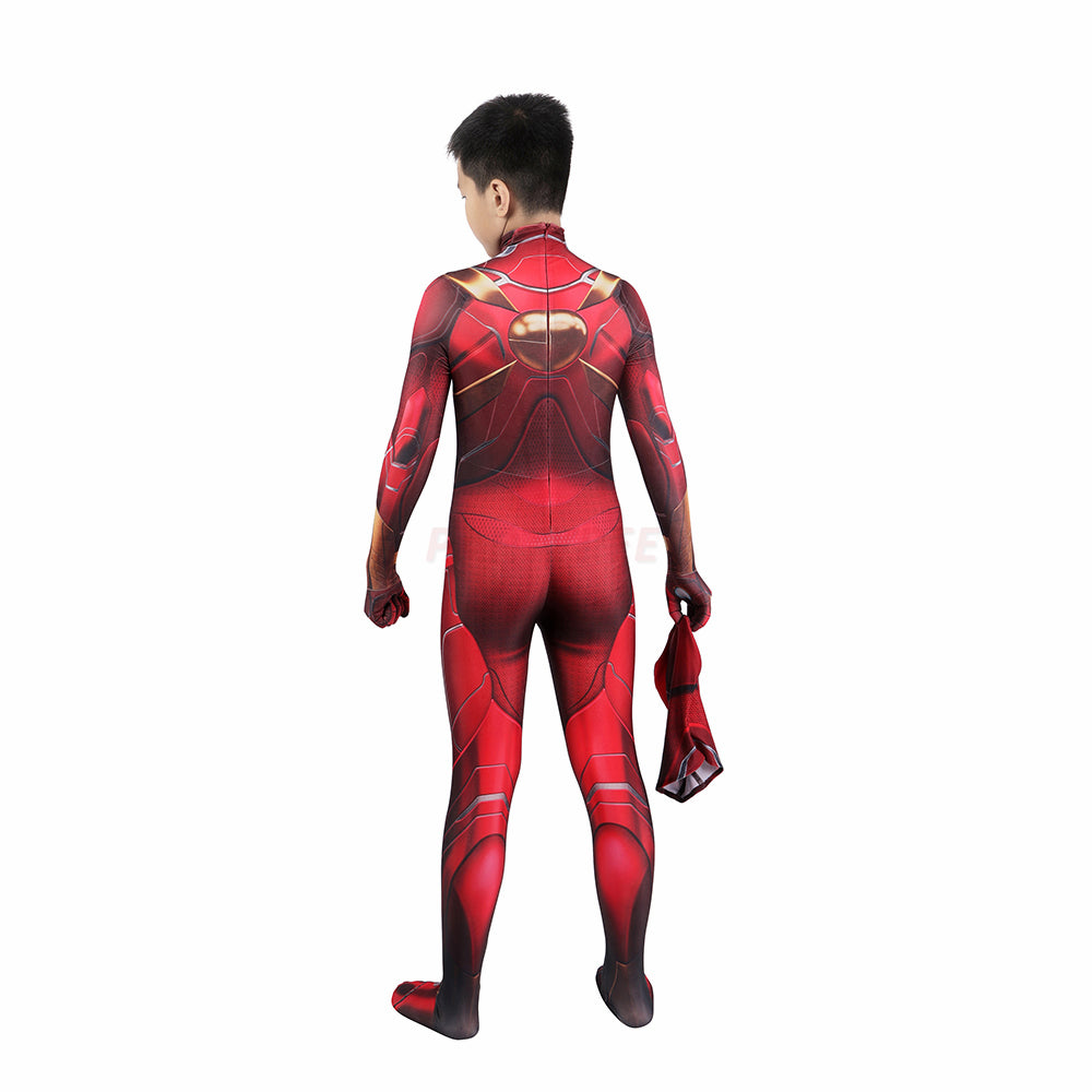 Kids Spiderman Iron Spider Armor Cosplay Jumpsuit Halloween gift