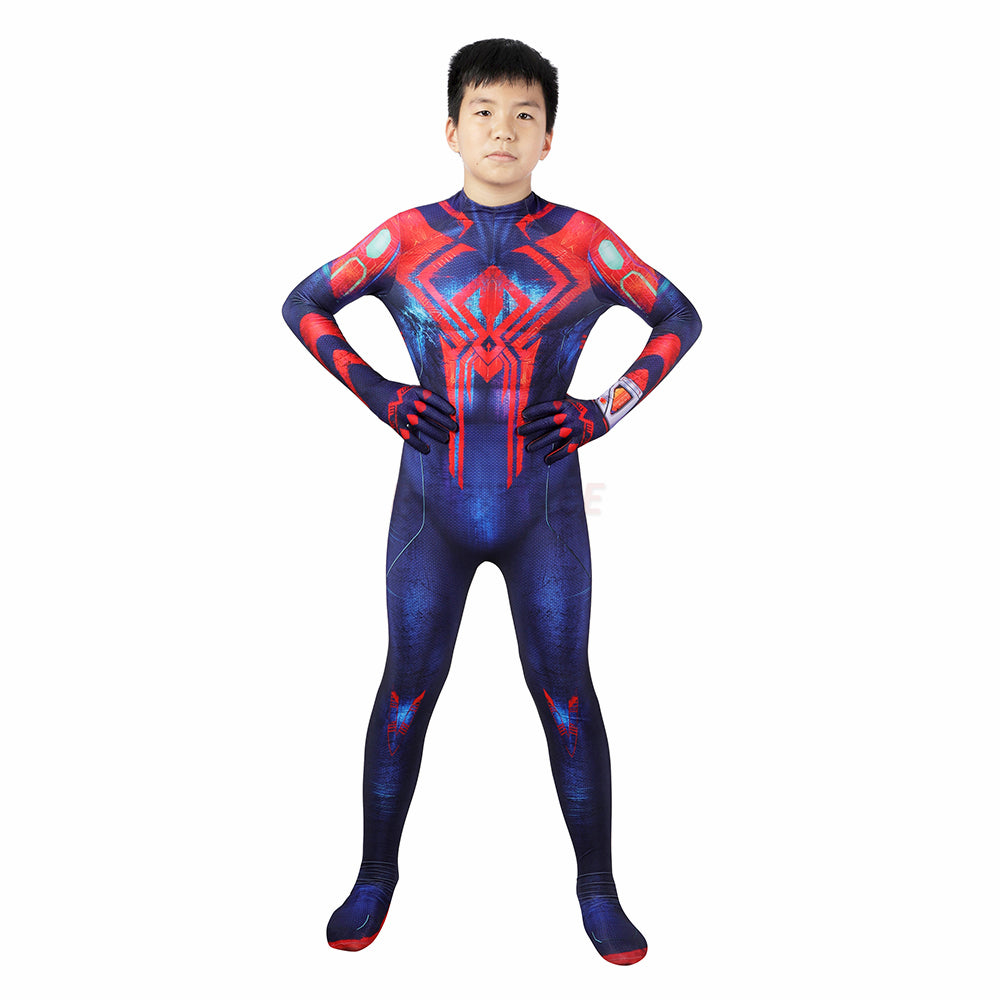 Kids Spiderman 2099 Miguel O'Hara Cosplay Jumpsuit Halloween gift