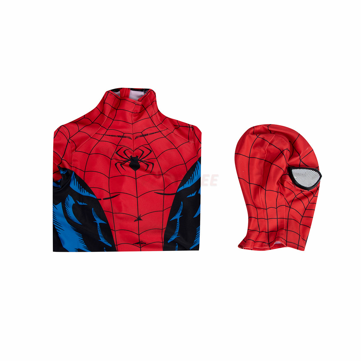 Kids Spiderman PS5 Vintage Comic Book Cosplay Jumpsuit Halloween gift