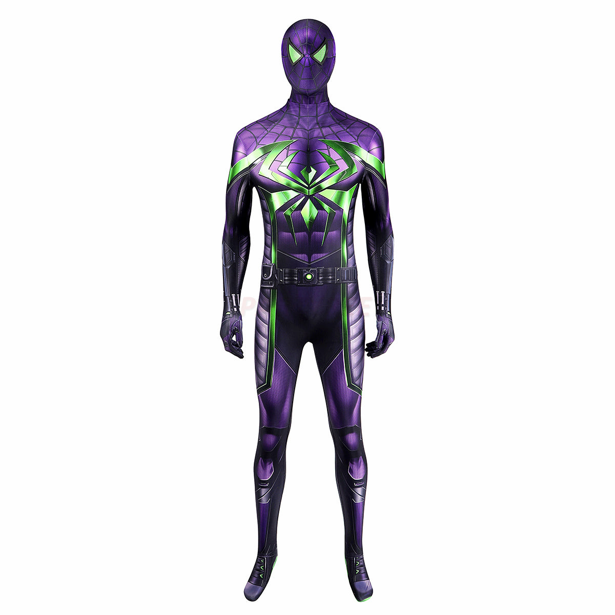 Spiderman Purple Reign Cosplay Costume Miles Morales Jumpsuit Halloween gift