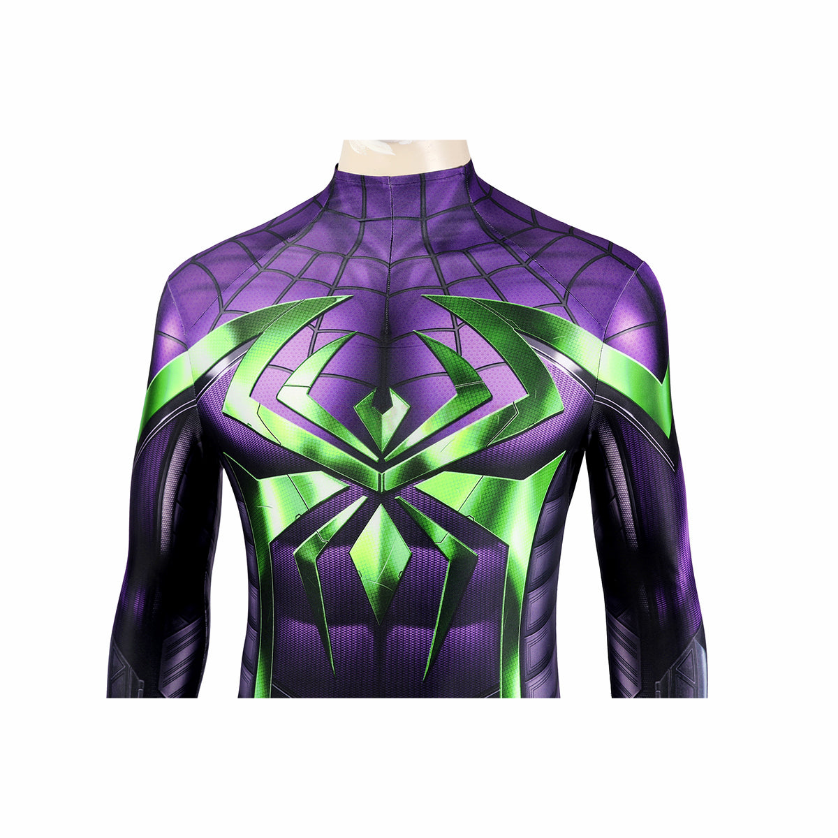 Spiderman Purple Reign Cosplay Costume Miles Morales Jumpsuit Halloween gift