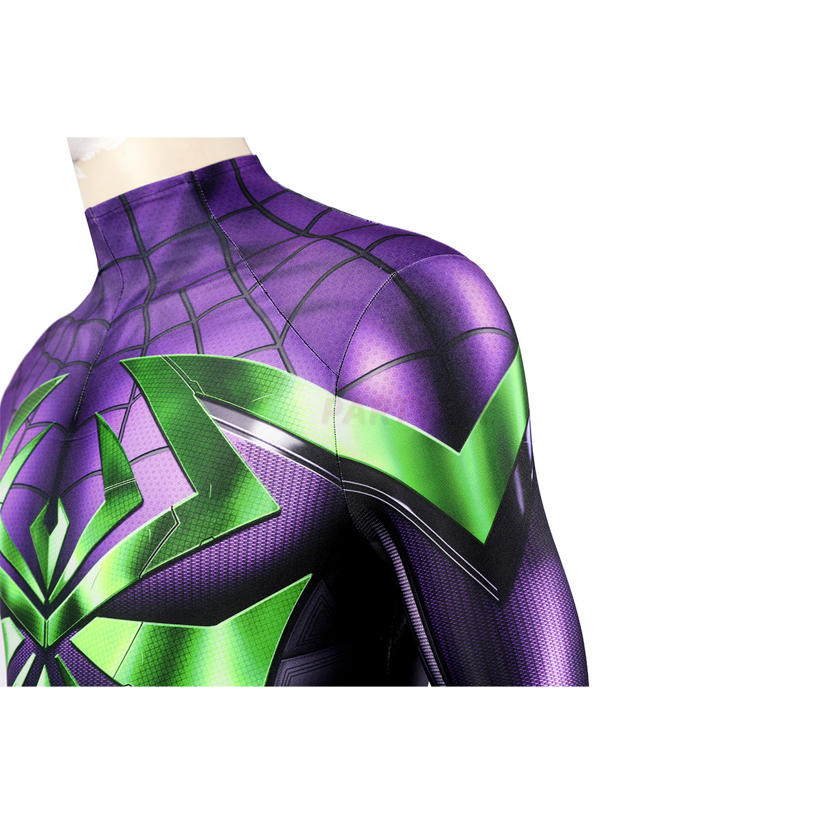 Spiderman Purple Reign Cosplay Costume Miles Morales Jumpsuit Halloween gift