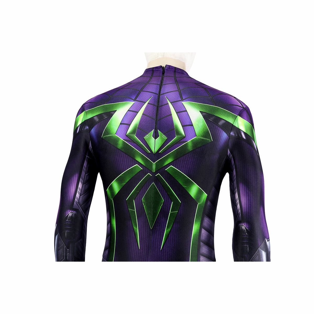 Spiderman Purple Reign Cosplay Costume Miles Morales Jumpsuit Halloween gift
