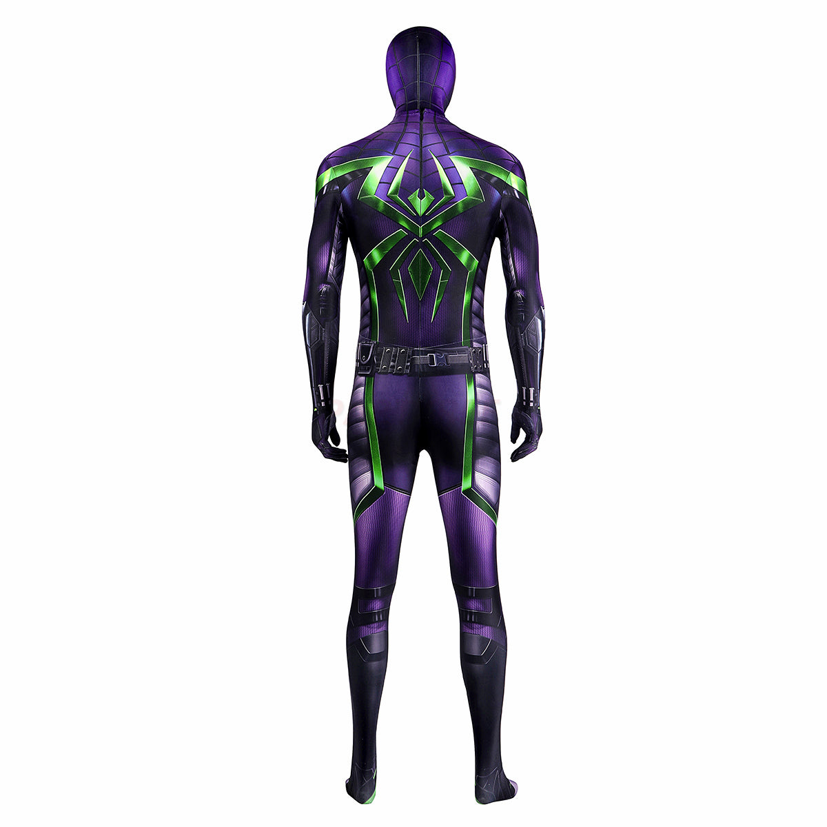 Spiderman Purple Reign Cosplay Costume Miles Morales Jumpsuit Halloween gift