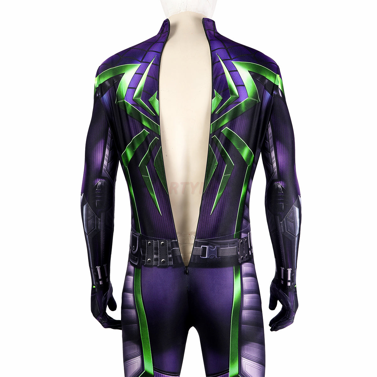 Spiderman Purple Reign Cosplay Costume Miles Morales Jumpsuit Halloween gift