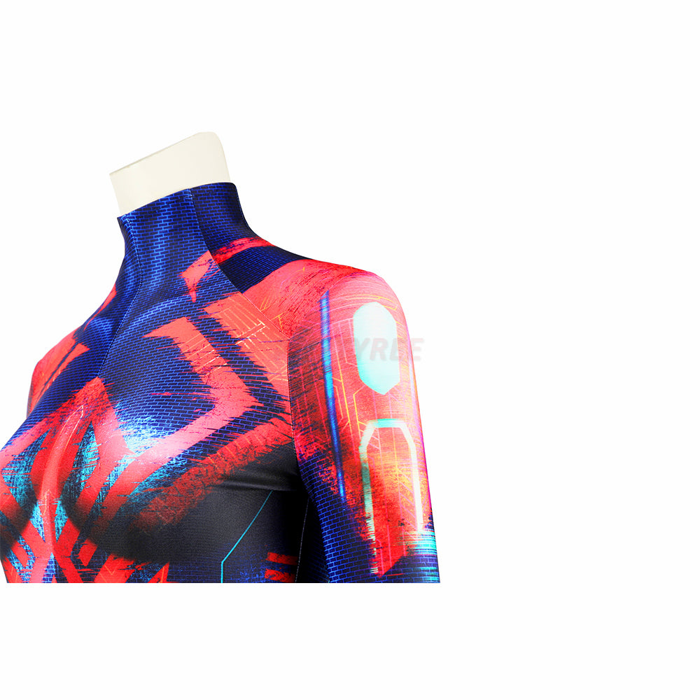 Spider-Verse Spiderman 2099 Miguel O'Hara Cosplay Costume Ladies Jumpsuit
