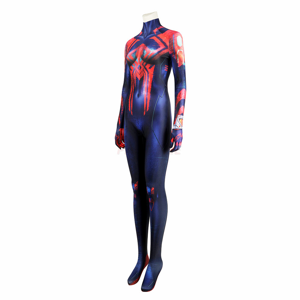 Spider-Verse Spiderman 2099 Miguel O'Hara Cosplay Costume Ladies Jumpsuit