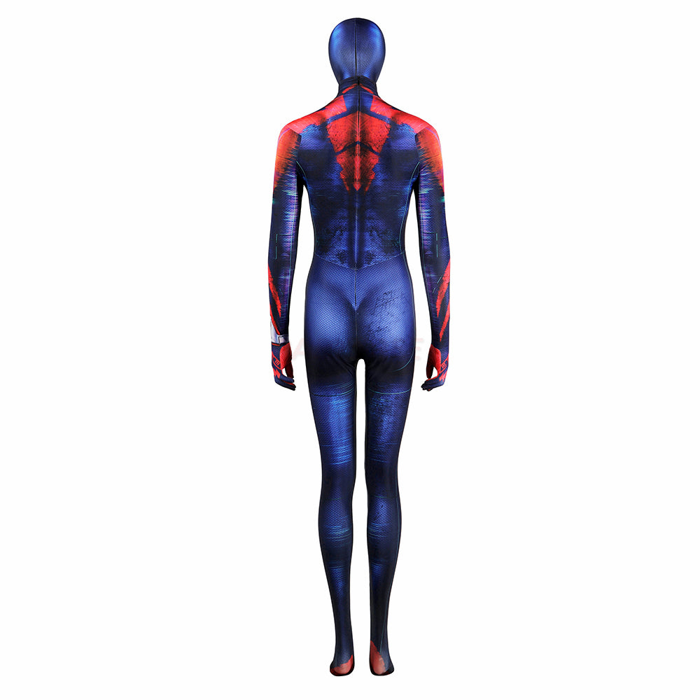 Spider-Verse Spiderman 2099 Miguel O'Hara Cosplay Costume Ladies Jumpsuit
