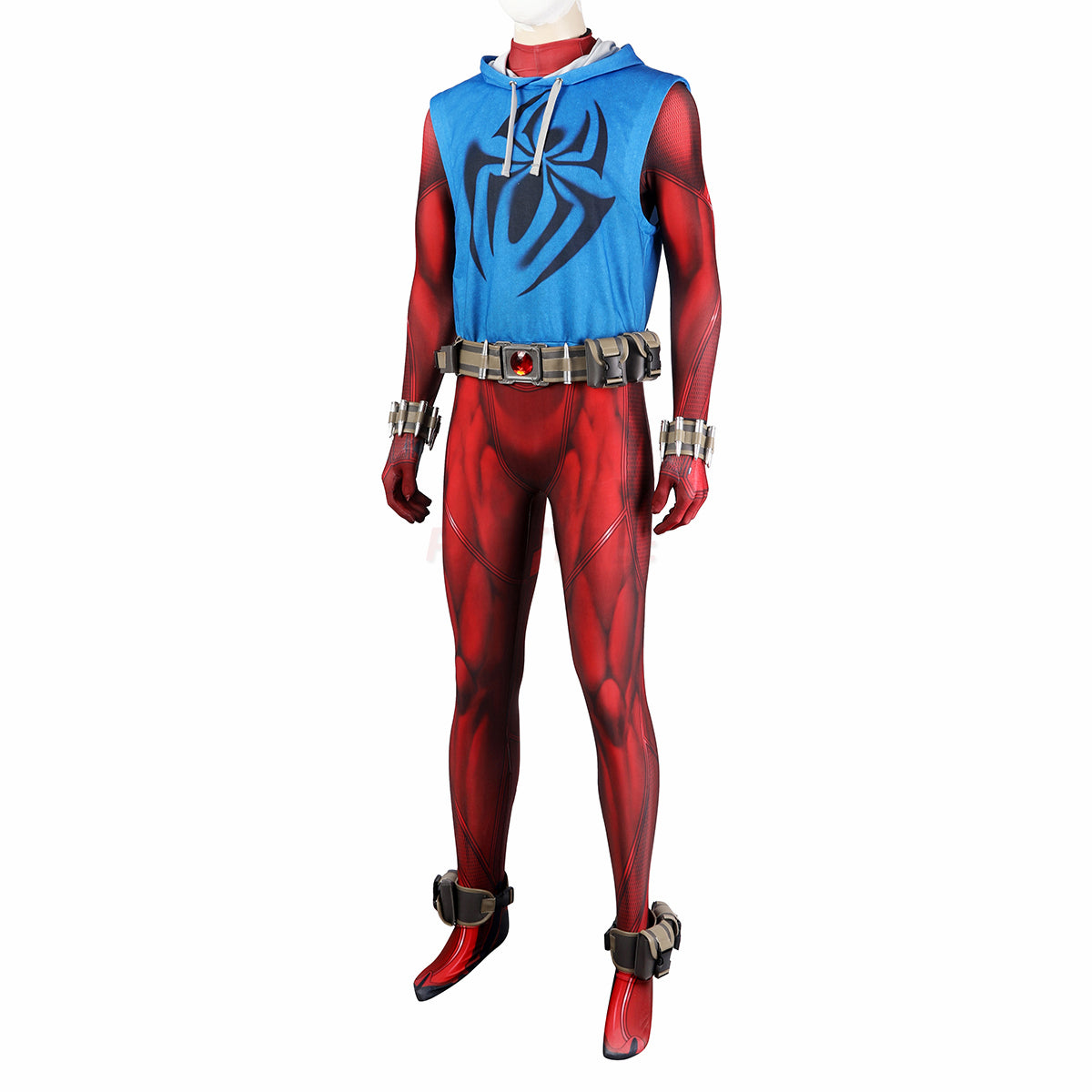 Spider-Verse Scarlet Spider Cosplay Costume Ben Reilly Jumpsuit Halloween gift