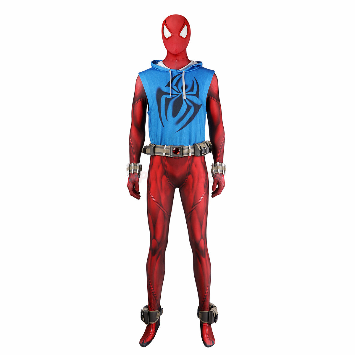 Spider-Verse Scarlet Spider Cosplay Costume Ben Reilly Jumpsuit Halloween gift