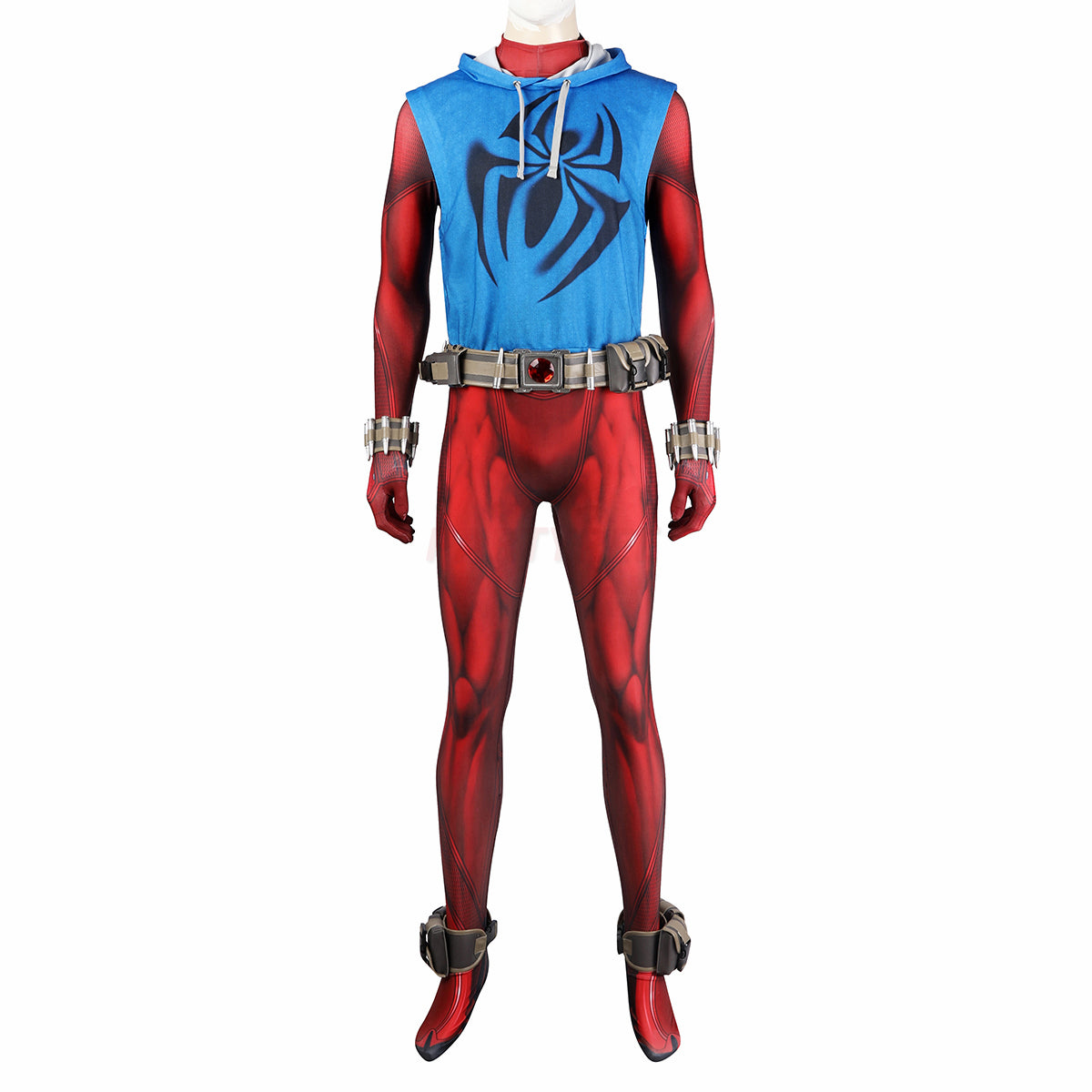 Spider-Verse Scarlet Spider Cosplay Costume Ben Reilly Jumpsuit Halloween gift
