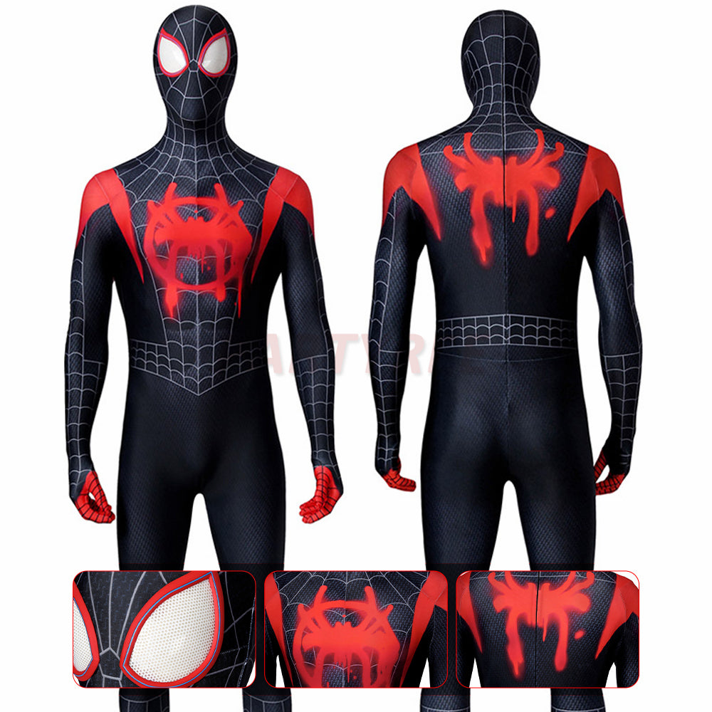 Spider-Man Into the Spider-Verse Miles Morales Cosplay Jumpsuit