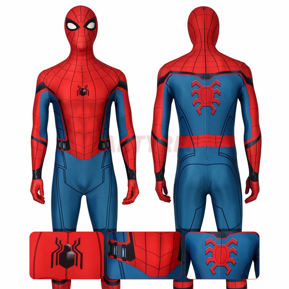 Spider-man Classic Costume Far From Home Peter Parker Jumpsuit