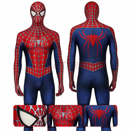 Spiderman 2 Cosplay Costume Tobey Maguire Classic Jumpsuit