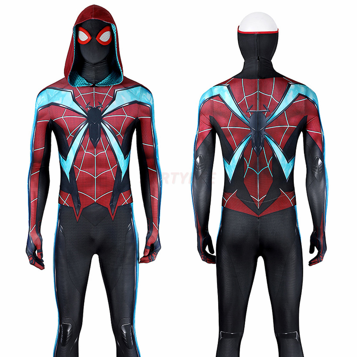 Spiderman 2 Miles Morales Cosplay Costume Evolve Jumpsuit Halloween gift