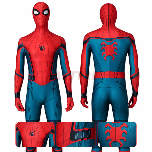 Spiderman Far From Home Cosplay Costume Peter Parker 3D Printed Jumpsuit