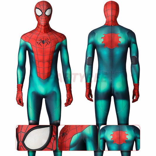 Spiderman Miles Morales PS5 Cosplay Costume Great Responsibility Jumpsuit