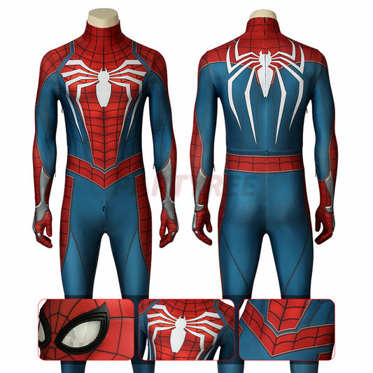 Spiderman PS4 Advanced Cosplay Costume Spider-man Jumpsuit