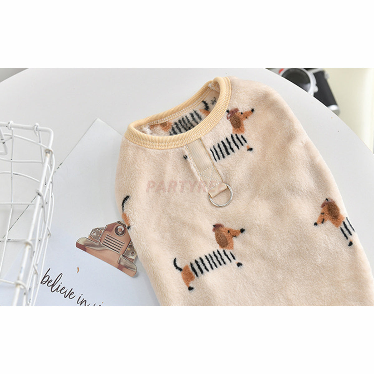 Warm Flannel Dog Vest