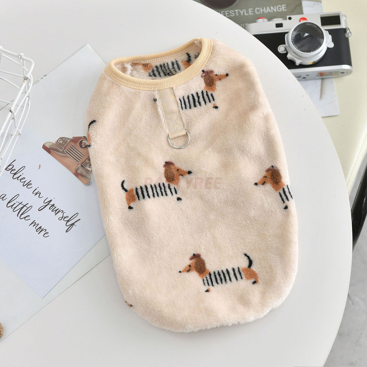 Warm Flannel Dog Vest