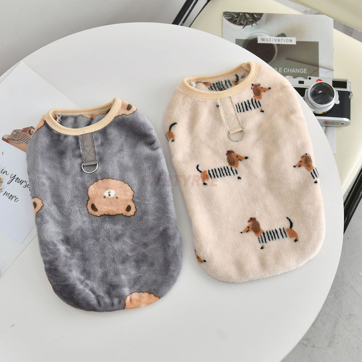 Warm Flannel Dog Vest