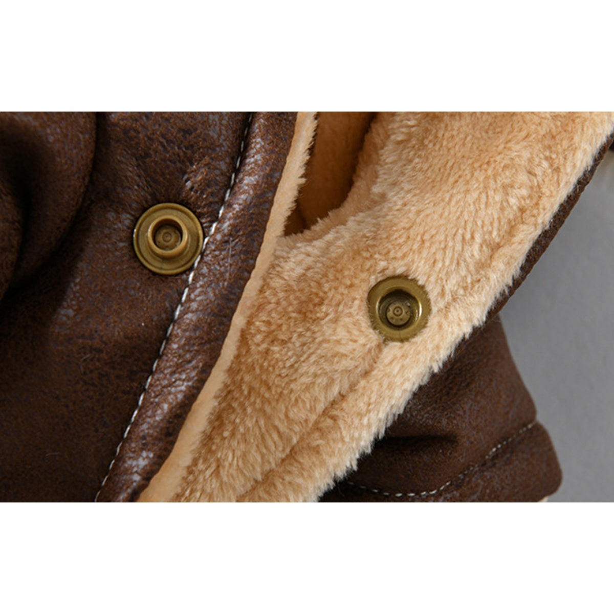 Winter Vintage Suede Dog Jacket