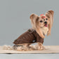 Winter Vintage Suede Dog Jacket