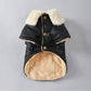 Winter Vintage Suede Dog Jacket