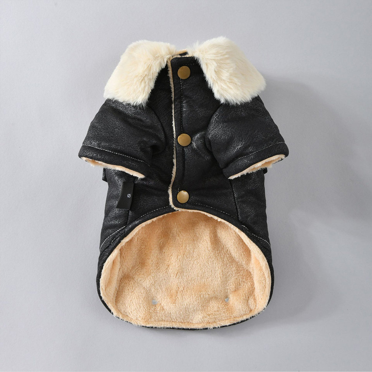 Winter Vintage Suede Dog Jacket