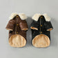 Winter Vintage Suede Dog Jacket