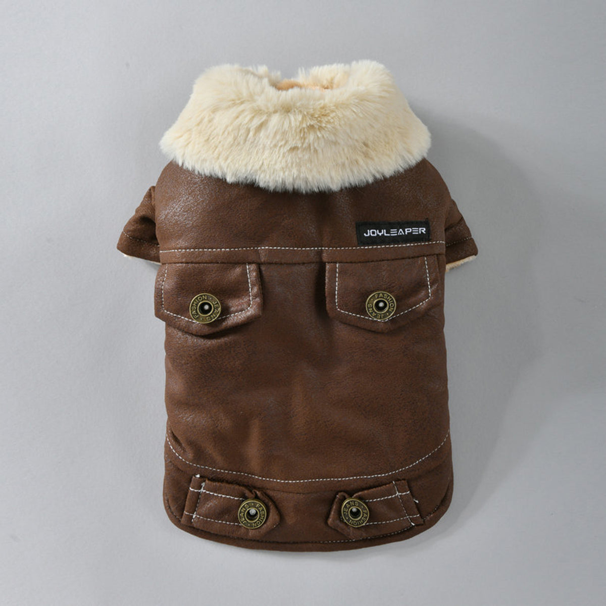 Winter Vintage Suede Dog Jacket