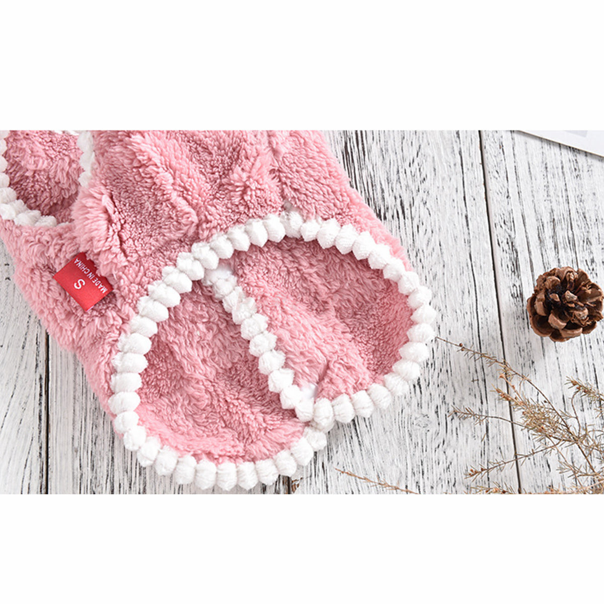 Warm Checked Fleece Dog Vest