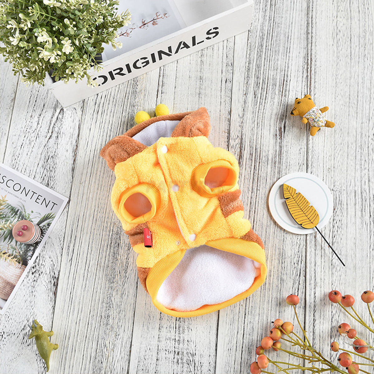 Cartoon Dog Clothes Little Bee Shaped