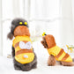 Cartoon Dog Clothes Little Bee Shaped