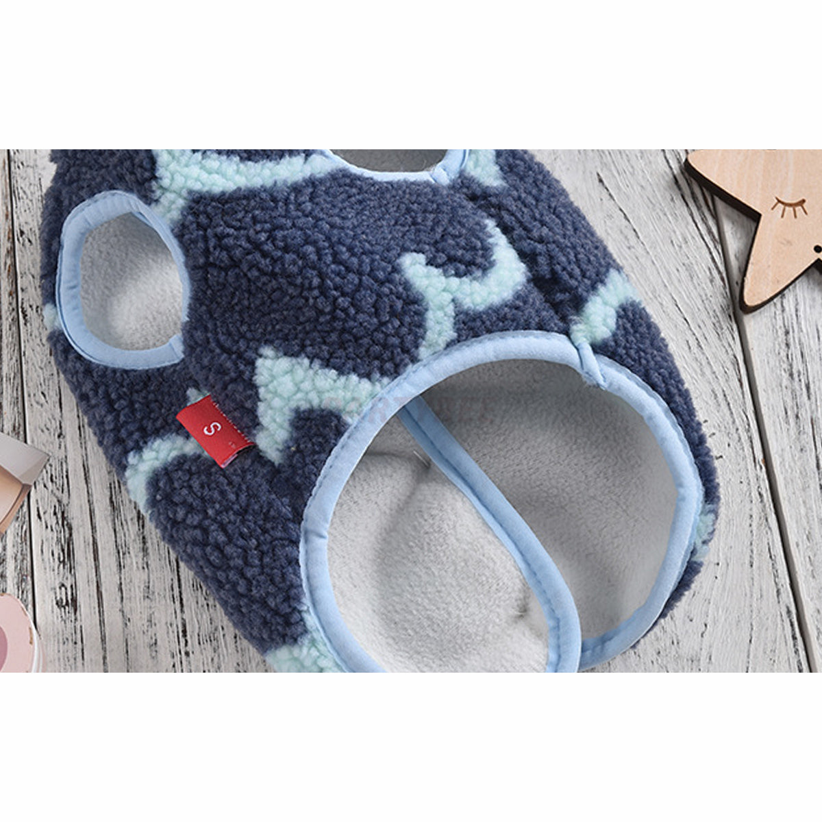 Dog Clothes Wavy Plush Vest