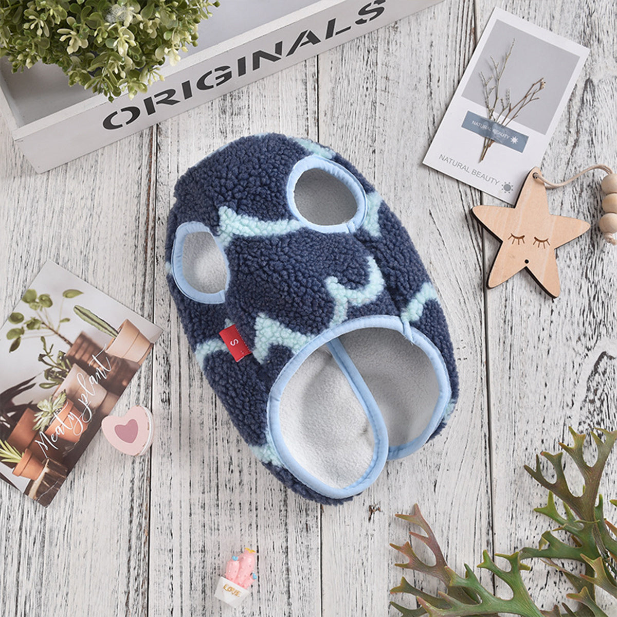 Dog Clothes Wavy Plush Vest