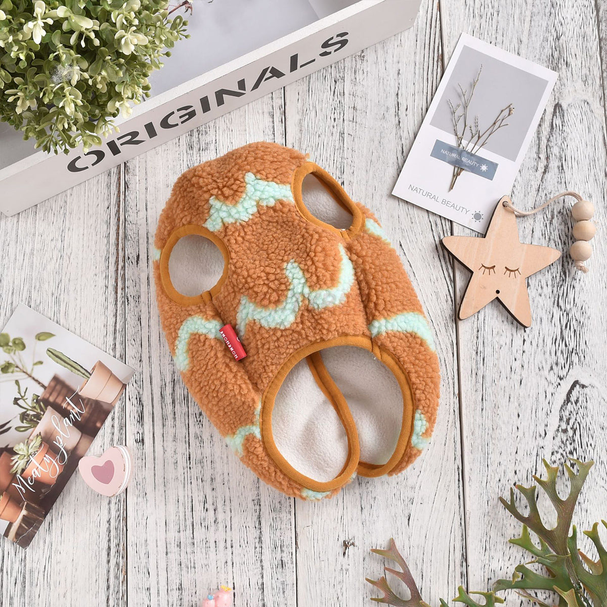 Dog Clothes Wavy Plush Vest