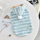 Hooded Striped Knit Dog Coat