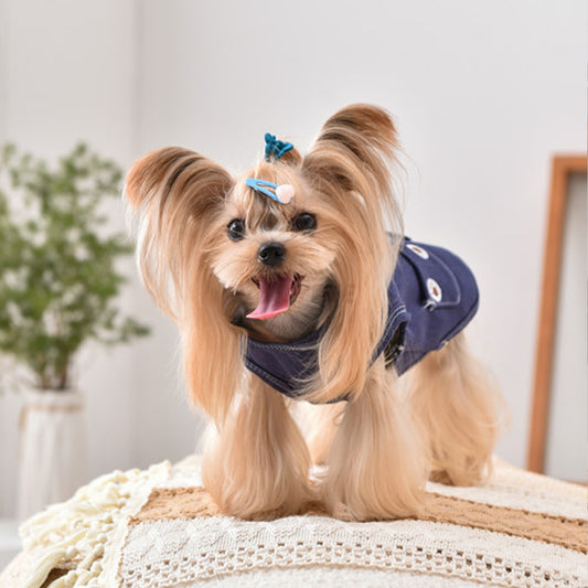 Denim Vest Dog Clothes